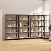 Day and Night - Day and Night Shelving 5 Levels 4 Units Anthracite Gray Steel and Plywood