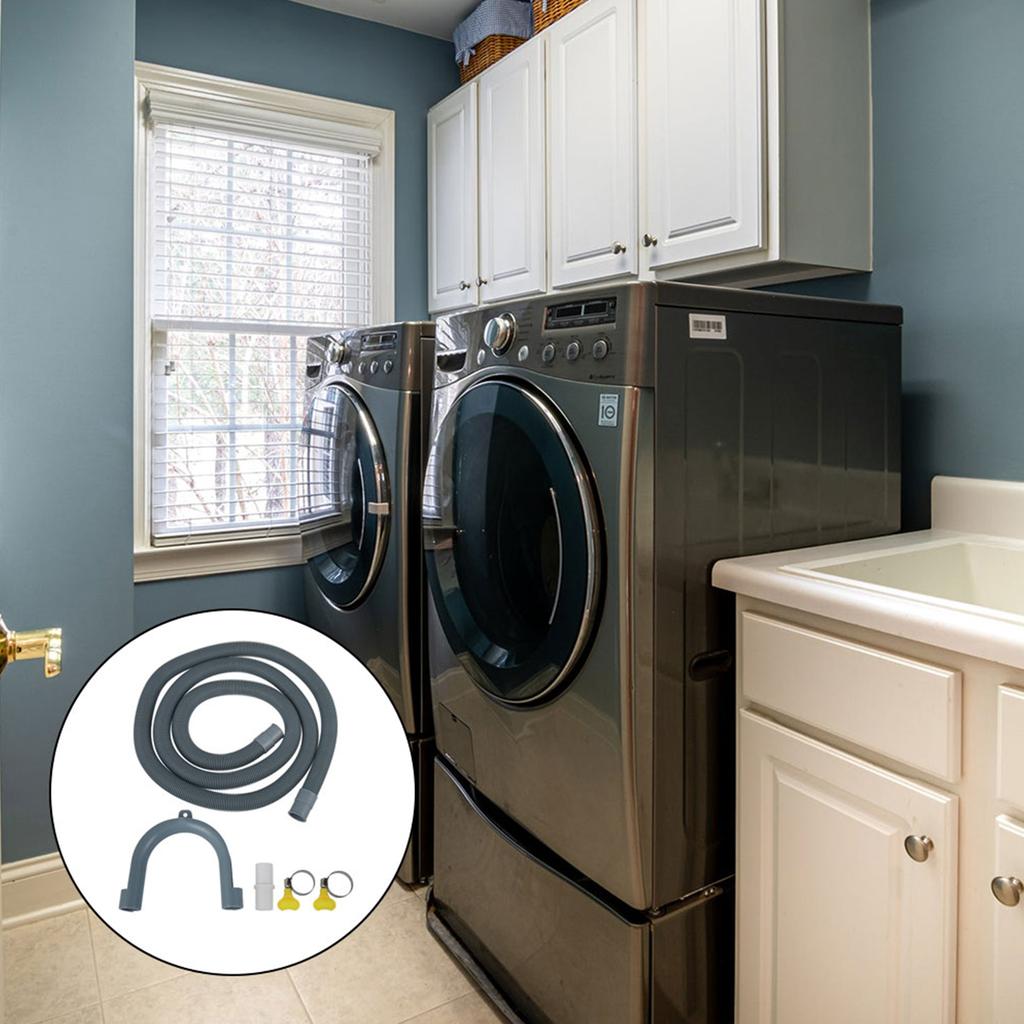 Ablaufschlauch 2M Universal Waschmaschinenablaufverlängerungsrohr Langlebiger PP Waschtrockner Ablaufschlauch für Waschmaschine Geschirrspüler