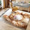 Office Carpet Adorable Kittens Sofa Rug, Under Chair Protective Blanket