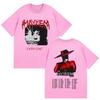 Lady Gaga The Mayhem Ball Album 2025 Fans T-Shirt Unisex Damen Hip Hop Retro Stil Kurzarm T-Shirt 100% Baumwolle T-Shirts Streetwear