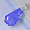 Natural Purple Tanzanite CERTIFIED 41.10 Ct Sterling Silver Fancy Gems Pendant MY.PD-169-NS