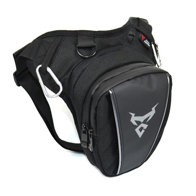 Bolsa de pierna para motocicleta Impermeable Oxford Riñonera de caída Cinturón Cadera Trasero Estilo Militar