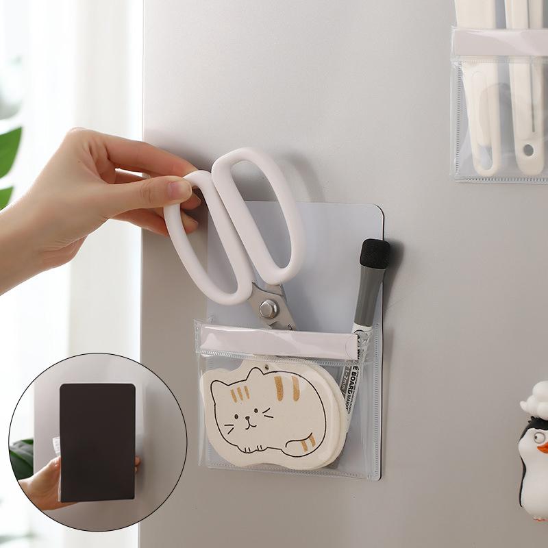 Refrigerator Magnetic Bag Refrigerator Side Door Storage Rack Magnet Non Perforated Miscellaneous Storage Box