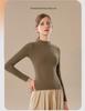 Slim-Fit Half-High Neck German Velvet Warm Mid-Neck Cashmere Knitwear Top