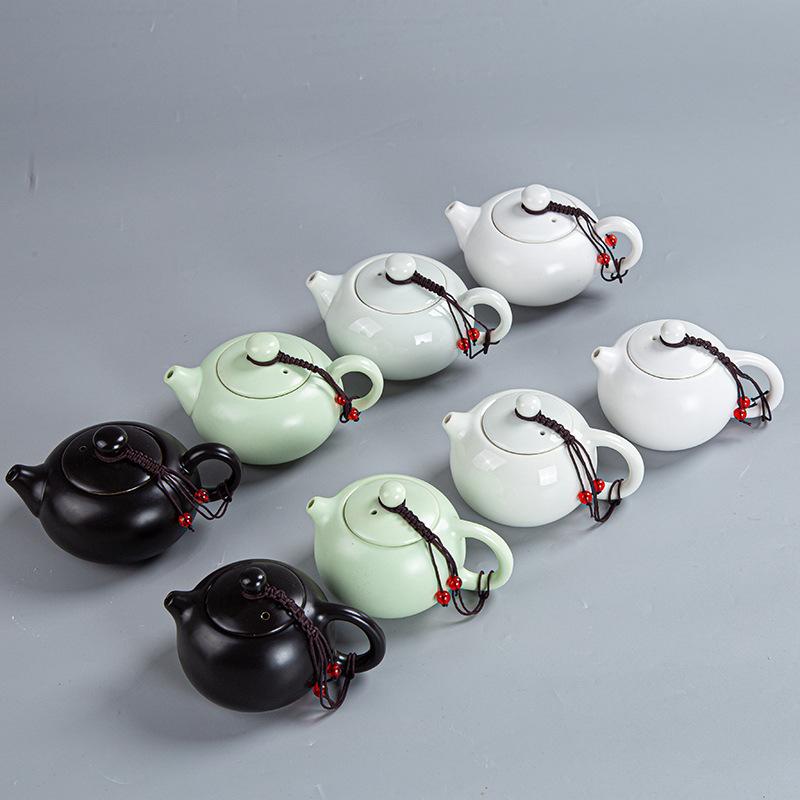 Portable ceramic Xishi pot travel kung fu tea set real estate souvenir