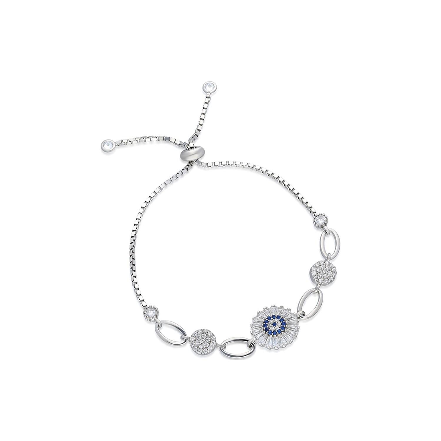 

Браслет из стерлингового серебра 925 пробы с повышенным багетным камнем, женский браслет из стерлингового серебра