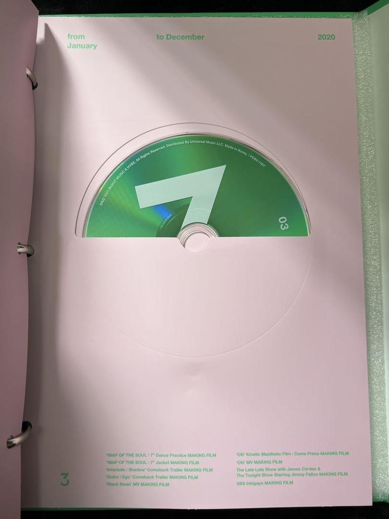 [USED] BTS Memories of 2020 Trading Card: SUGA