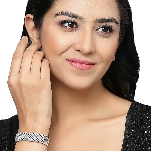 Современный браслет Kada с родиевым покрытием — фото 3