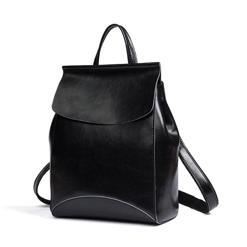 2026 Women's Fashion Cowhide Backpack: European & American Style