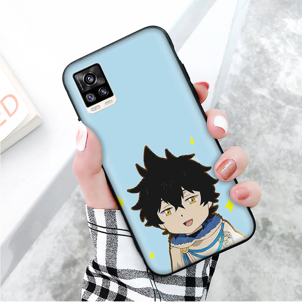 Husă neagră pentru Xiaomi Redmi 13C Note 9 iPhone XR 7 8 14 15 11 12 13 X XS Pro Max Samsung A25 S23 S24 FE Ultra Plus Black Clover