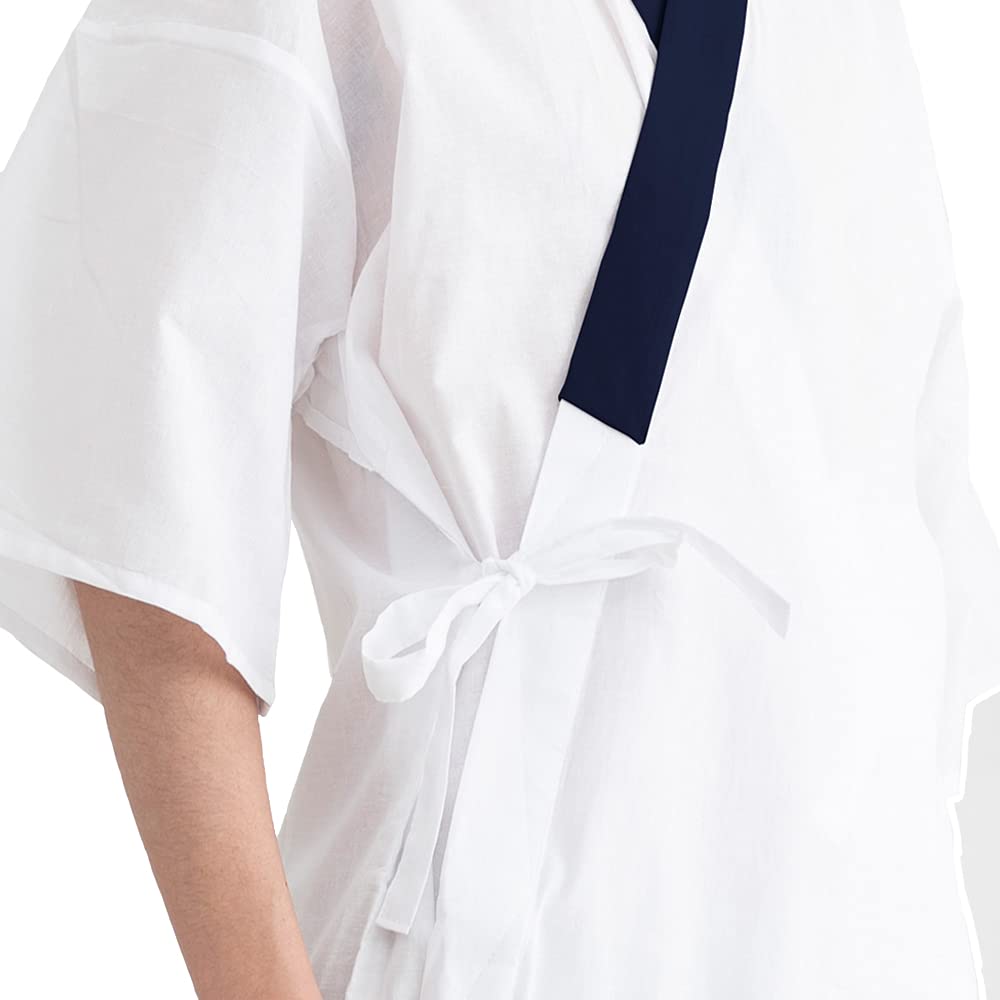 Kimono undershirt with for men [KYOETSU] half-collar (navy, LL)