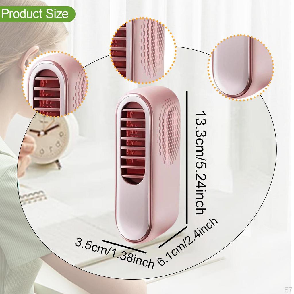 Handheld Fan 3 Speed Adjustment Compact with Lanyard Quiet for Kids Girls Women Portable