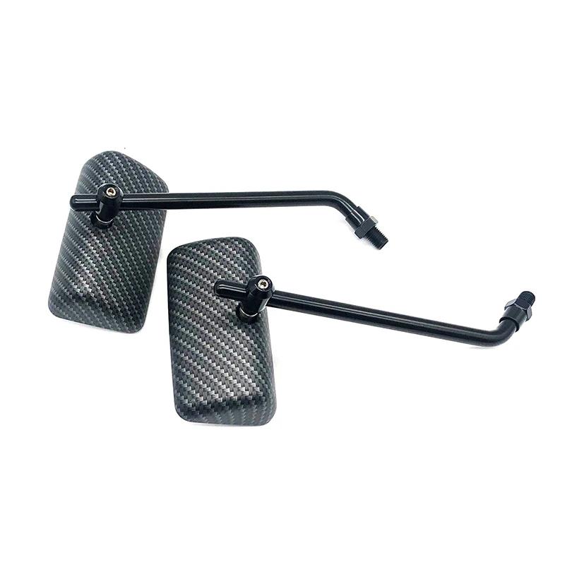Universal M10 Motorcycle Retro Old School Square Style RearView Side Mirror For Harley / Triumph Bonneville T100 / Thruxton
