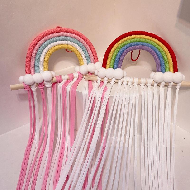 Haarspangen Aufbewahrungshänger Mädchen Haaraccessoires Wandmontage Regenbogen Design Schleifen Organizer für Mädchen Haarschleifen Haarspangen Organizer