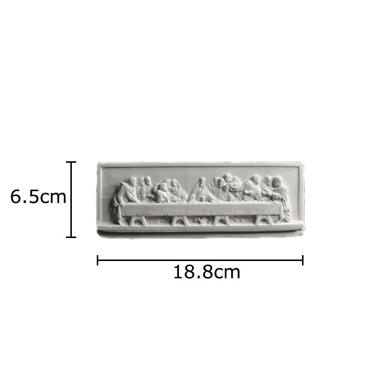 The Last Supper Stereoscopic Printmaking Figures Relief Plaster Statue Desk Decoration Characters Sculpture Room Aesthetic Decor