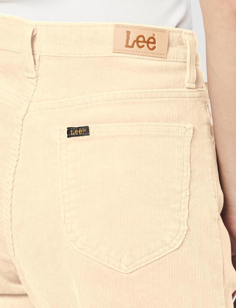 Lee Corduroy Stretch Ivory Women's Wide-Leg Pants, LL2708,