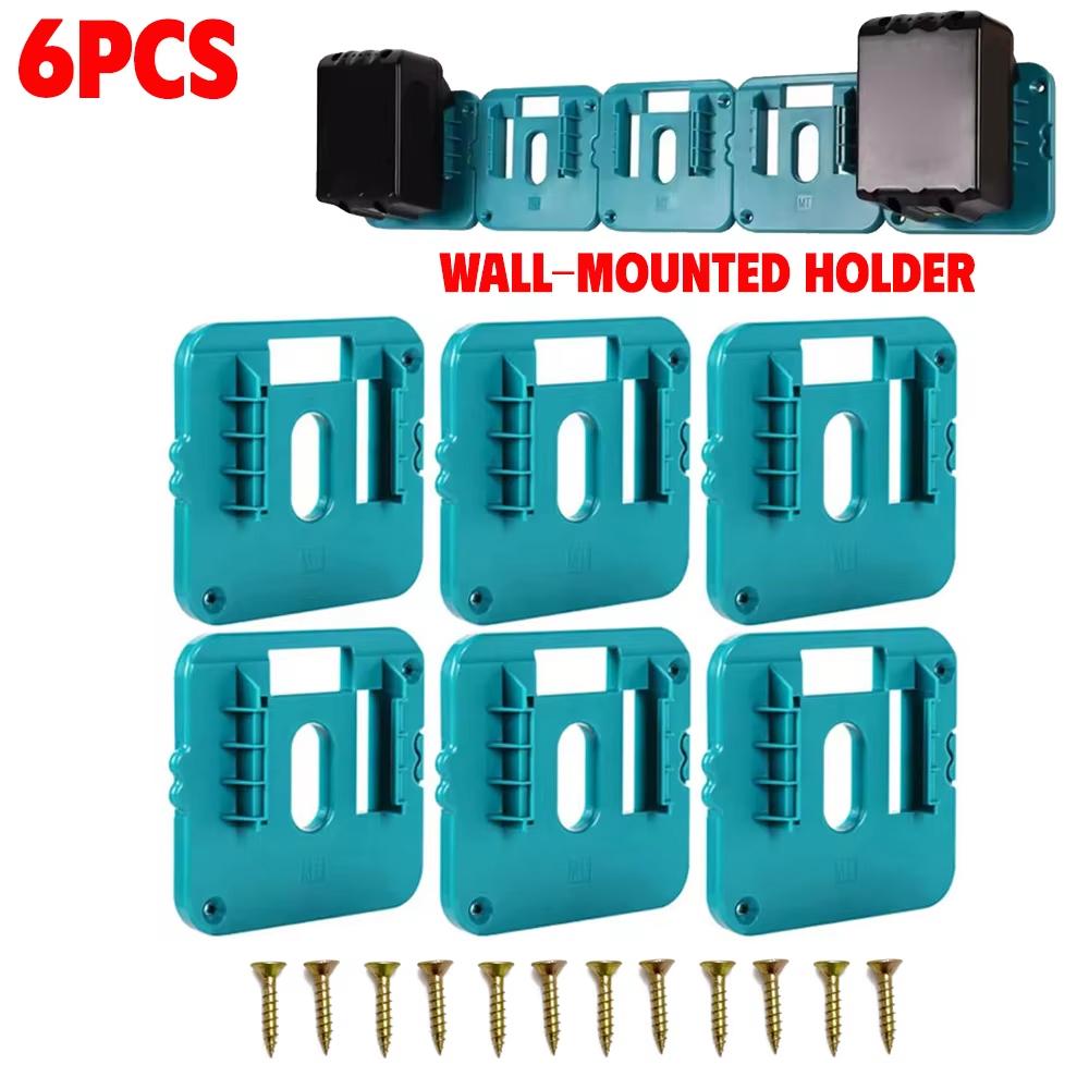 NEW 6 Slot Battery Holder for Makita 18V&11.1V Portable and Rugged Battery Case Compact Organizer for Easy Storage and Transport