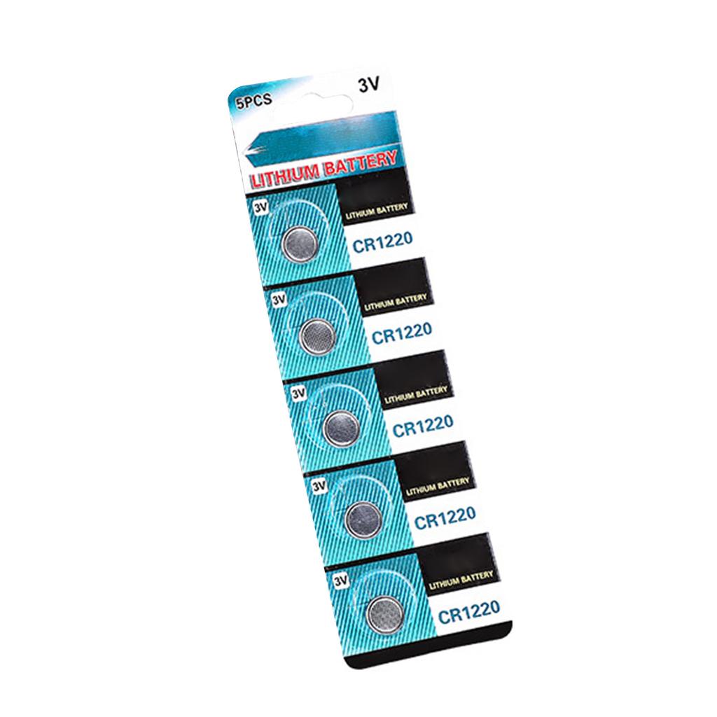 5pcs/10pcs CR1220 Coin Cell Batteries 3V Lithium Button Batteries For Watches Calculators And Small Electronics