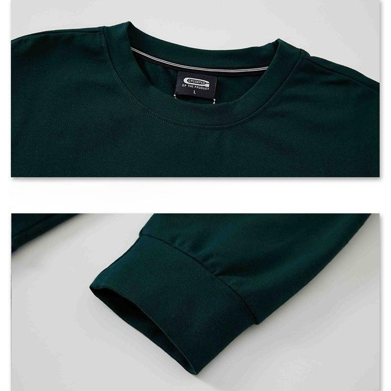 Casual Crewneck Sweatshirt for Men Breathable Crew Neck Loose Fit Pullover Tops Long Sleeve Sweatshirts Men's Basic Pullover Sweatshirt Plus Size
