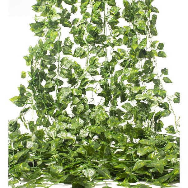 24 Pack 173ft Artificial Ivy Vines Fake Garland Leaves Plants Hanging Greenery Garland for Bedroom Wedding Party Garden Wall Decoration