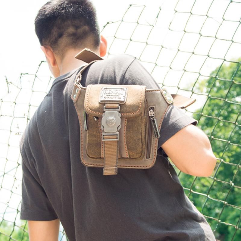 Casual Retro Satchel Messenger Bag Canvas Waist Packs Unique Canvas Bag