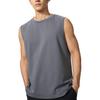 Sleeveless Round Neck Solid Color Vest Unisex Tops 482760-07