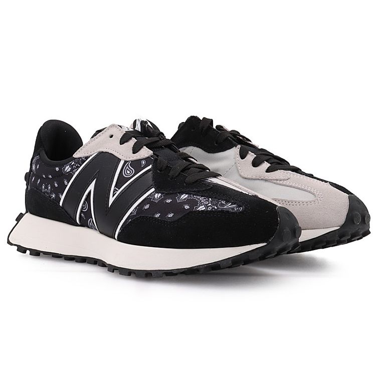 New Balance 327 Paisley Pack - Black White Unisex Sneakers MS327DEU