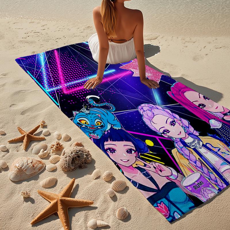 K-pop Stars United Beach Towel, Super Soft Microfiber, Gift for Her/Him, Birthday, for Pool, Beach, Travel, Home Decor Fan Gifts