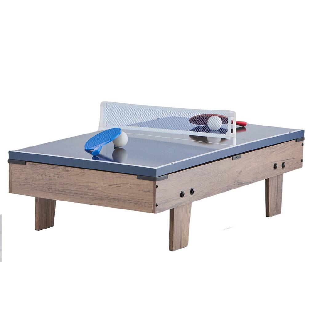 82cm Air Hockey Table 4-in-1 Combo Game Table Foosball Ping Pong Billiard