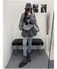 Korean Style Women's Elastic High Waist Padded A-line Mini Skirt-Pants for Autumn/Winter