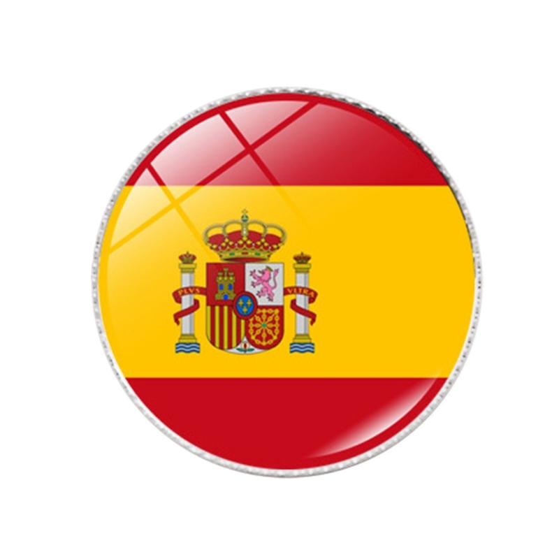 Colorful Metal Flag Pins Stylish National Flags Badges Portable Shirt Lapel Pins Fashionable Brooches Accesssory