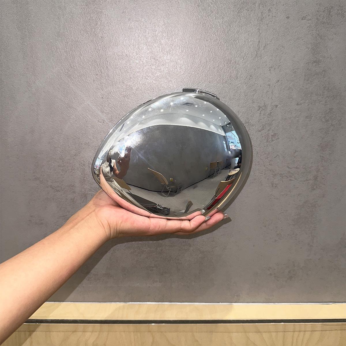 Niche Design металлическая акриловая женская сумка через плечо изысканная модная обеденная сумка в форме гусиного яйца через плечо one size fits all серебряный