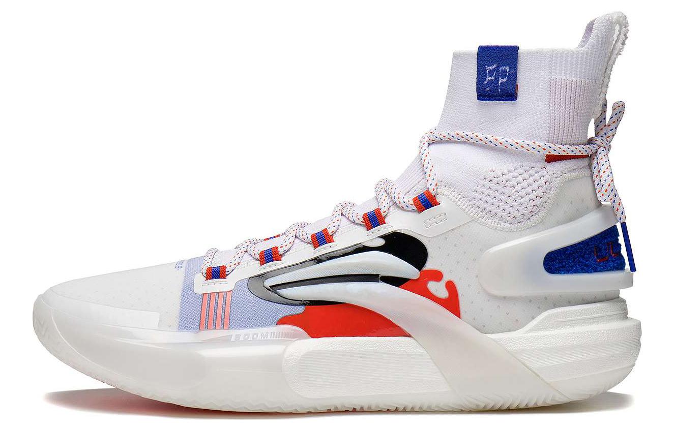 Li Ning Speed 9 Ультраамортизация Скользкие Устойчивые к истиранию Высокие Баскетбольные Кроссовки Мужские Белые ABAT013-2 44