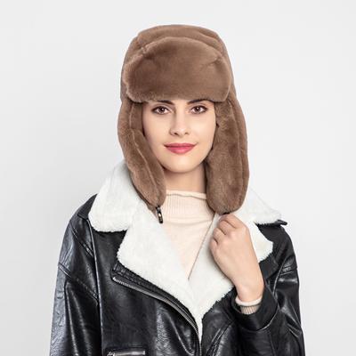 Winter Women Bomber Hats Men Velvet Warm Thickened Ear Flaps Winter Hats