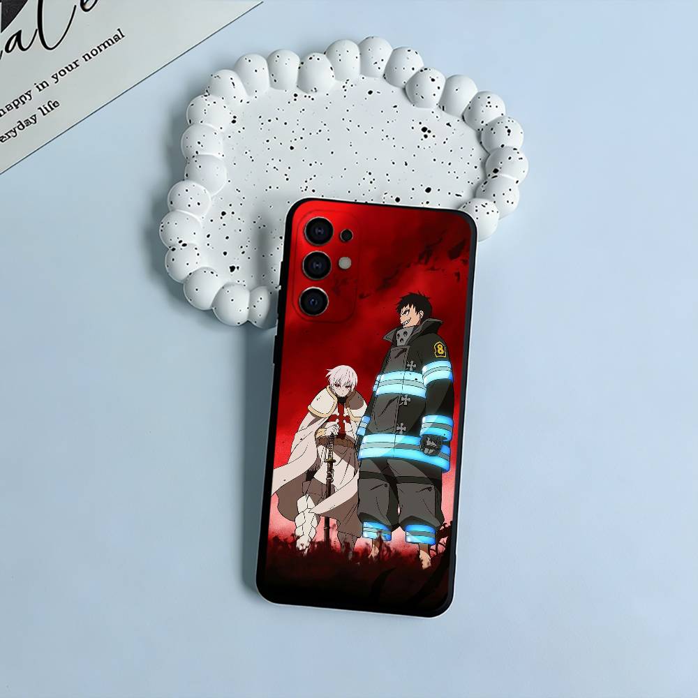 

Shonen anime -Fire- Force Black Soft Silicone Phone Case for Samsung S25, S24, S21, S22, S23, S30, Ultra, S20, Plus, FE, Lite Samsung S25Plus