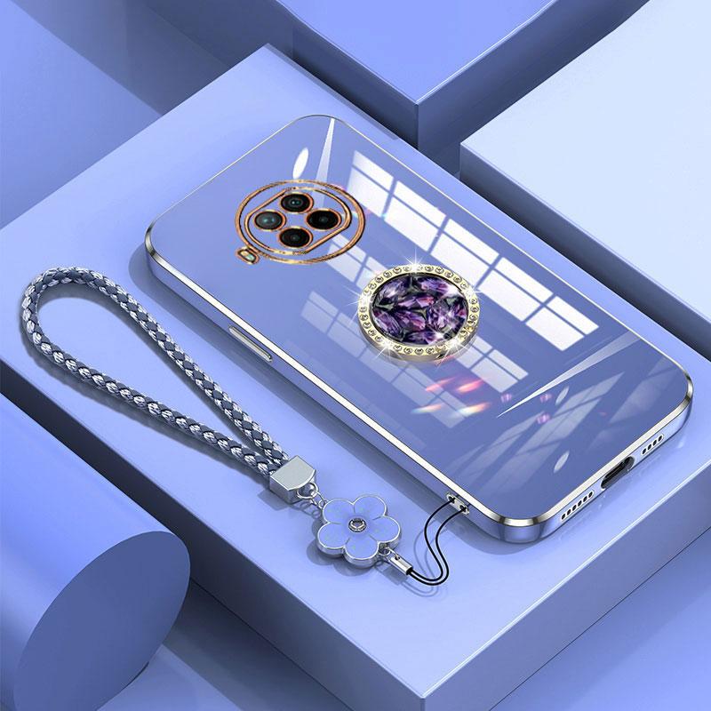 

Чехол Mi 10T Lite 5G, роскошный чехол с бриллиантовым кольцом для Xiaomi Mi10T Lite 5G 13T 11T, чехол для телефона с покрытием из шнурка, чехол Mi 10 T Lite for Mi 10T Lite 5G&Case & Holder чёрный