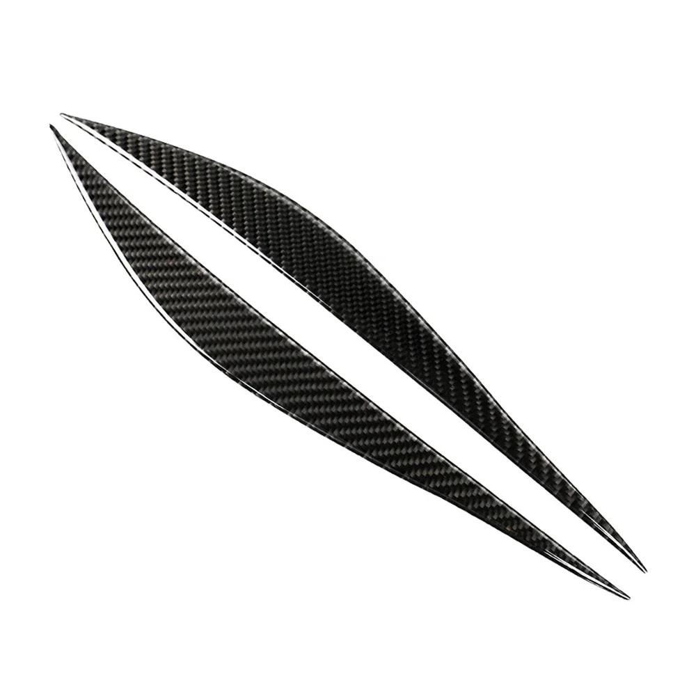 

For BMW 3 Series F30 2013-2015 Real Carbon Fiber Car Sticker Headlights Eyebrow Eyelids Trim Cover Auto Styling Accessories Solid color