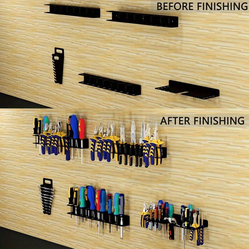 

Screwdriver Holder Wall Mount Metal Heavy Duty Pliers Holder 40cm/15.75 Inch Hand Tool Storage Organizer Multifunctional Tool spain