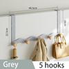 Wave Shape Hook Behind The Door No Punching Required Iron Raw Wood Hanging Clothes Hook Bedroom Wall Storage Clothes Hanger