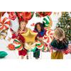 PartyDeco Gold Star Foil Balloon 48cm FB3S-019 Metallic Star-Shaped Aluminium Balloon for Party and Event Decorations