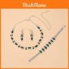 Water Drop Bridal Jewelry Set With Colorful Water Drill For Fashion Women