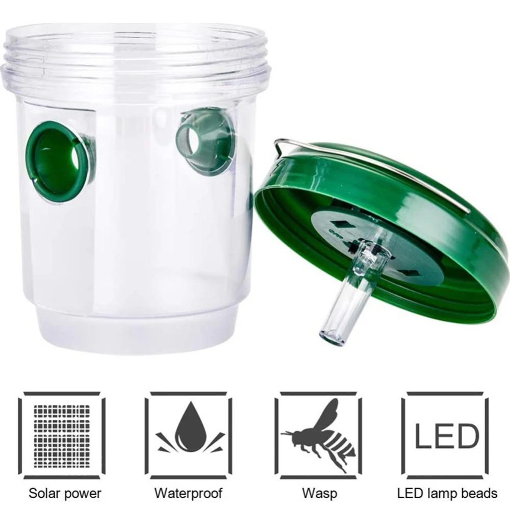Reusable Solar Fly Catcher Insect Killer Orchard Bee Trap Killer Solar Fruit Fly Trap  Garden Lawn