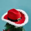 Light-up Cowgirl Cowboy Hats for Women Men Thick Fabric Cowboy Hat with Led Brim Christmas Jazz Felt Hat Casual Hats