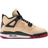 Jordan Air Jordan 4 Classic And Versatile Mid Top Children's Basketball Shoes Brown Unisex IH2094-200