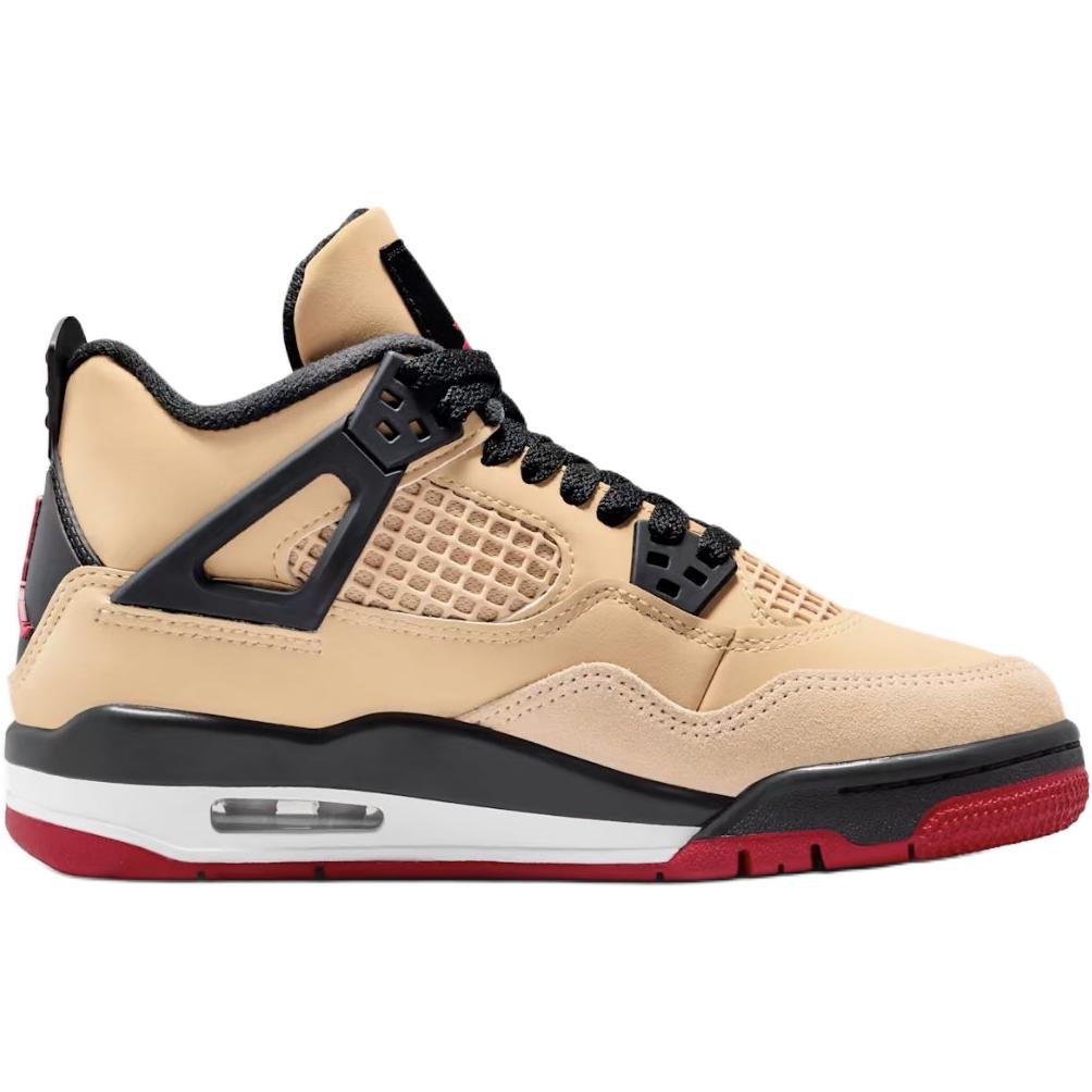 Jordan Air Jordan 4 Classic And Versatile Mid Top Children's Basketball Shoes Brown Unisex IH2094-200