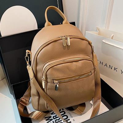 Backpack for Women, New Model for Commuting, Short Distance Travel, PU Leather Backpack, Lightweight for Women, College Student Backpack