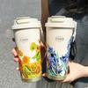 Keeps Cold and Heat Travel Thermal Cup 500ML Coffee Thermos Mug Coffee Vacuum Flask  Office Home