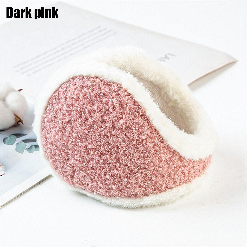 

Жіночі Дівчата Теплі Вітрозахисні Навушники для Вух Плюшеві Муфти для Вух Муфта для Вух Лижний Навушник темно-рожевого кольору