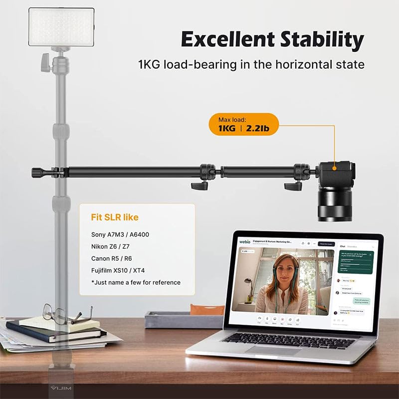 Ulanzi 2665 VIJIM LS04 2-Stage Adjustable Extension Arm Live Streaming Stand