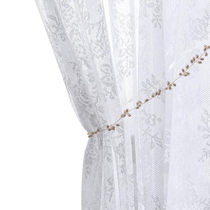 Weiße transparente Spitzengardinen & Hochzeitsvorhänge - Kostenloser Versand